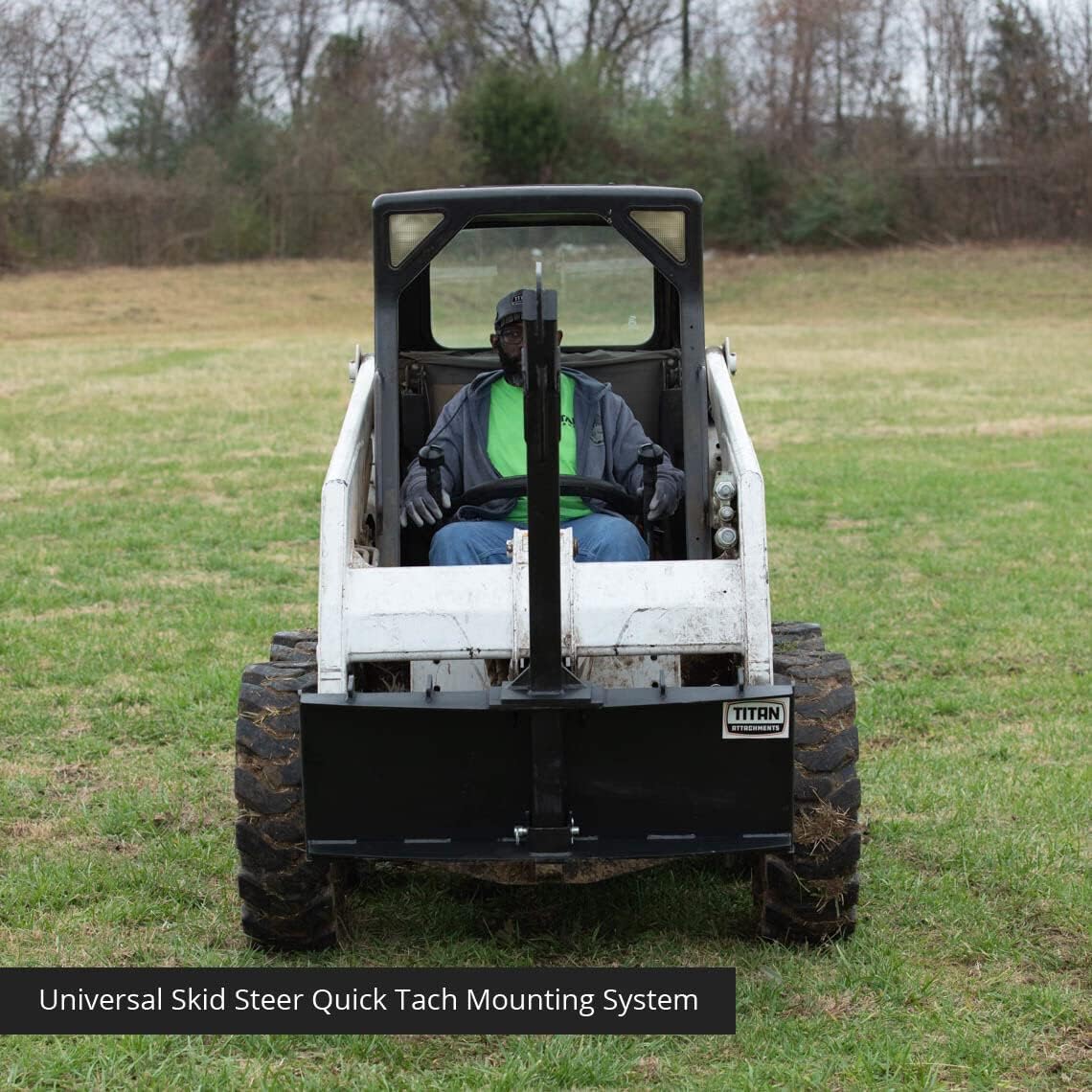 Titan Attachments 5 FT Tree Boom Attachment, Rated 3,500 LB, Skid Steer Quick Tach, Lift Pole Jib Hoist Crane