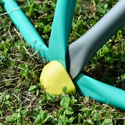 13ft Geometric Dome Climber Play Center, Kids Climbing Dome Tower with Hammock, Rust & UV Resistant Steel Supporting 1000 LBS (Green, 12FT)