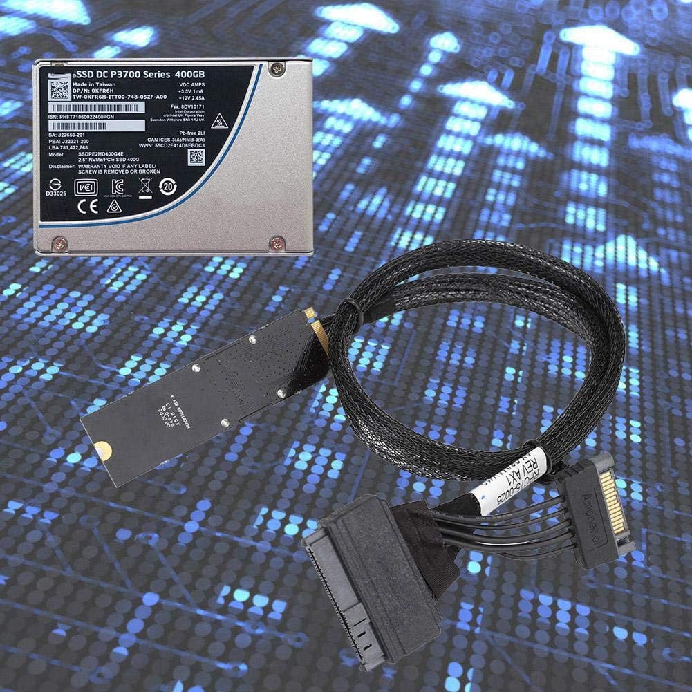 Connecting Cable to NVMe SSD Drives U.2 to M.2 Cable SF-8639 Connecting Cable for 750 P4610 983, 2.5 Inch NVMe U.2 Solid State Drive SF8639 Interface to M.2 line