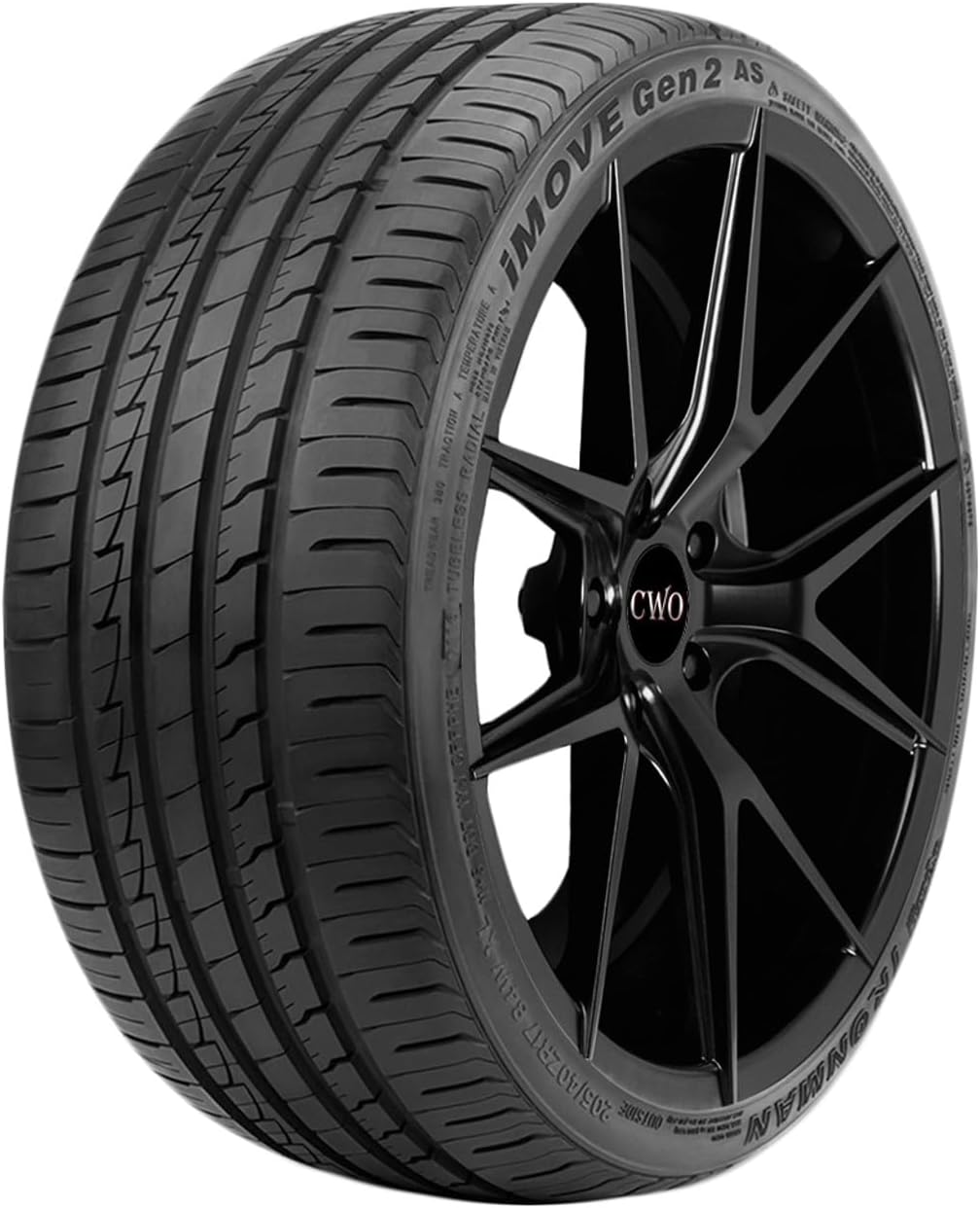 Tire 235/40R19 96W fits iMOVE GEN2 AS Ironman98741 Ultra-High Performance All-Season Passenger 380 A A Black Wall