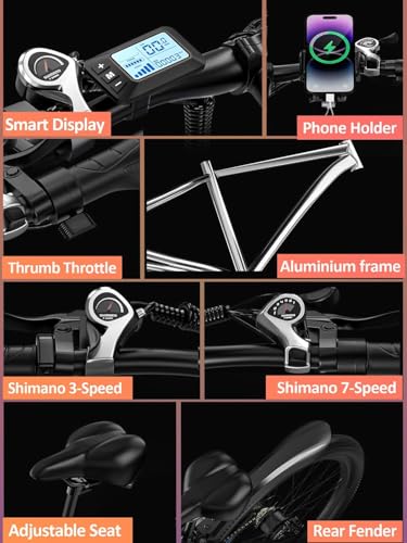 E·Bycco 29” Electric Bike for Adults, 48V 17.5AH Battery, 750W Peak 1000W Electric Mountain Bike, Up to 70 Miles 34MPH Ebike with 21-Speed, Electric Bicycle E-Bike for Commuter, UL 2849 Certified