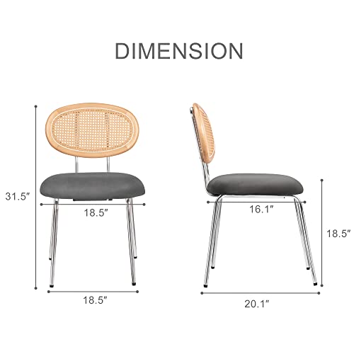 KithKasa Round Dining Table Set, 31.5" Mid Century Modern Kitchen Table,Mid-Century Black Leather Dining Chairs Set of 2 for Dining Room, Kitchen, Cafe, Restaurant, Living Room