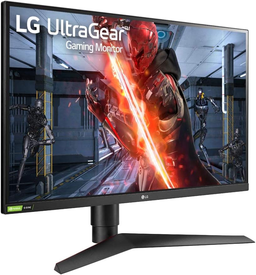 LG 27” 27GN75B-B HDR10 IPS FHD 1ms Ultragear™ Gaming Monitor with 240Hz Refresh Rate, Adaptive-Sync (FreeSync™) Technology & is Compatible with NVIDIA G-Sync®,Black