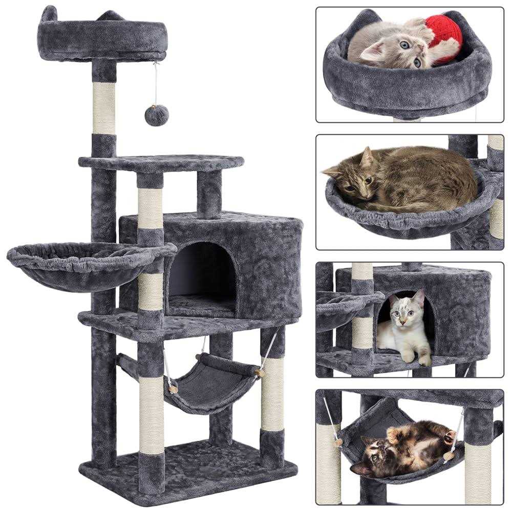Yaheetech 54.5 inch Cat Tree Tower with Scratching Posts - Pet Supplies online store