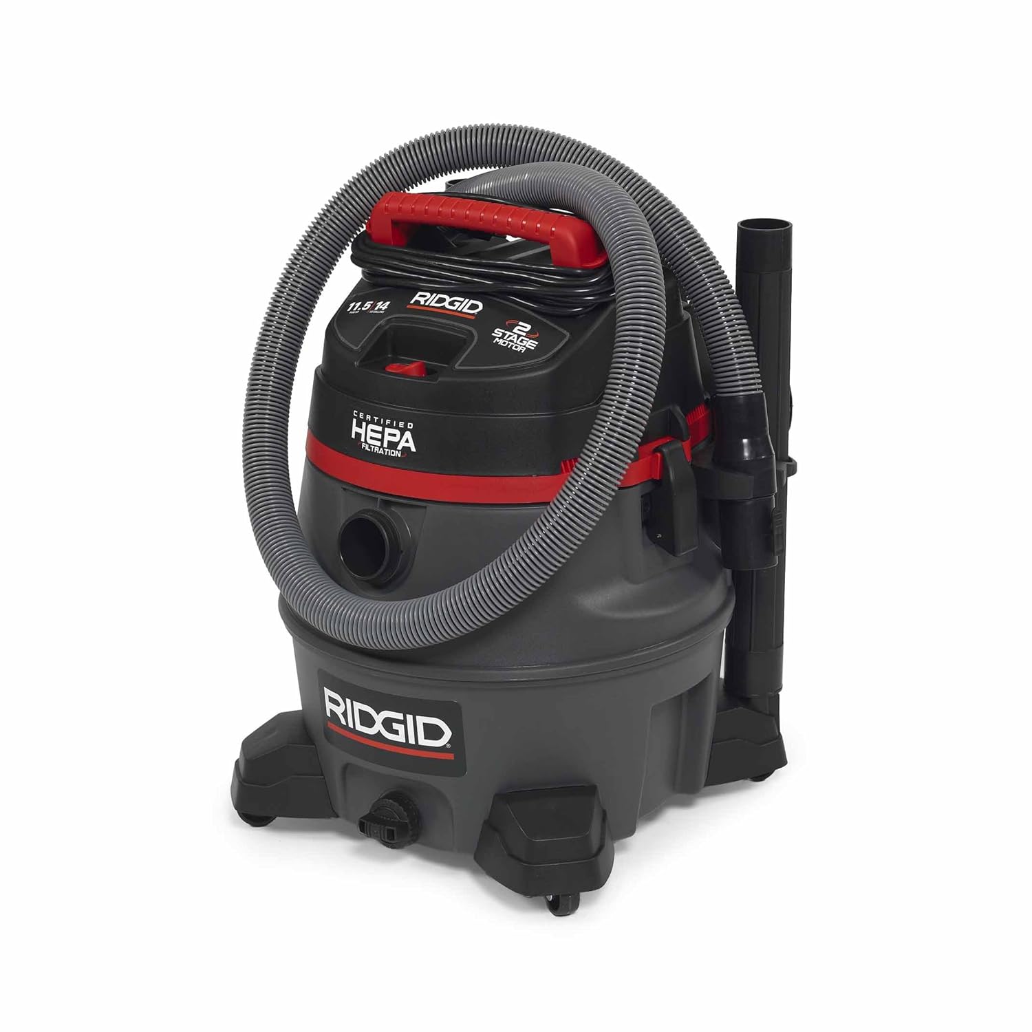 Ridgid 50368 RV2400HF HEPA Wet/Dry Vacuum, 14 gal, Red