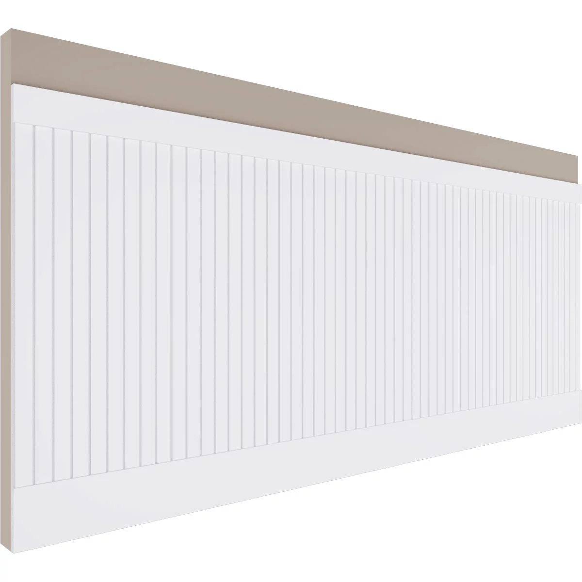 Ekena Millwork 40"H x 94 1/2"W Beadboard PVC Wainscot Paneling Kit