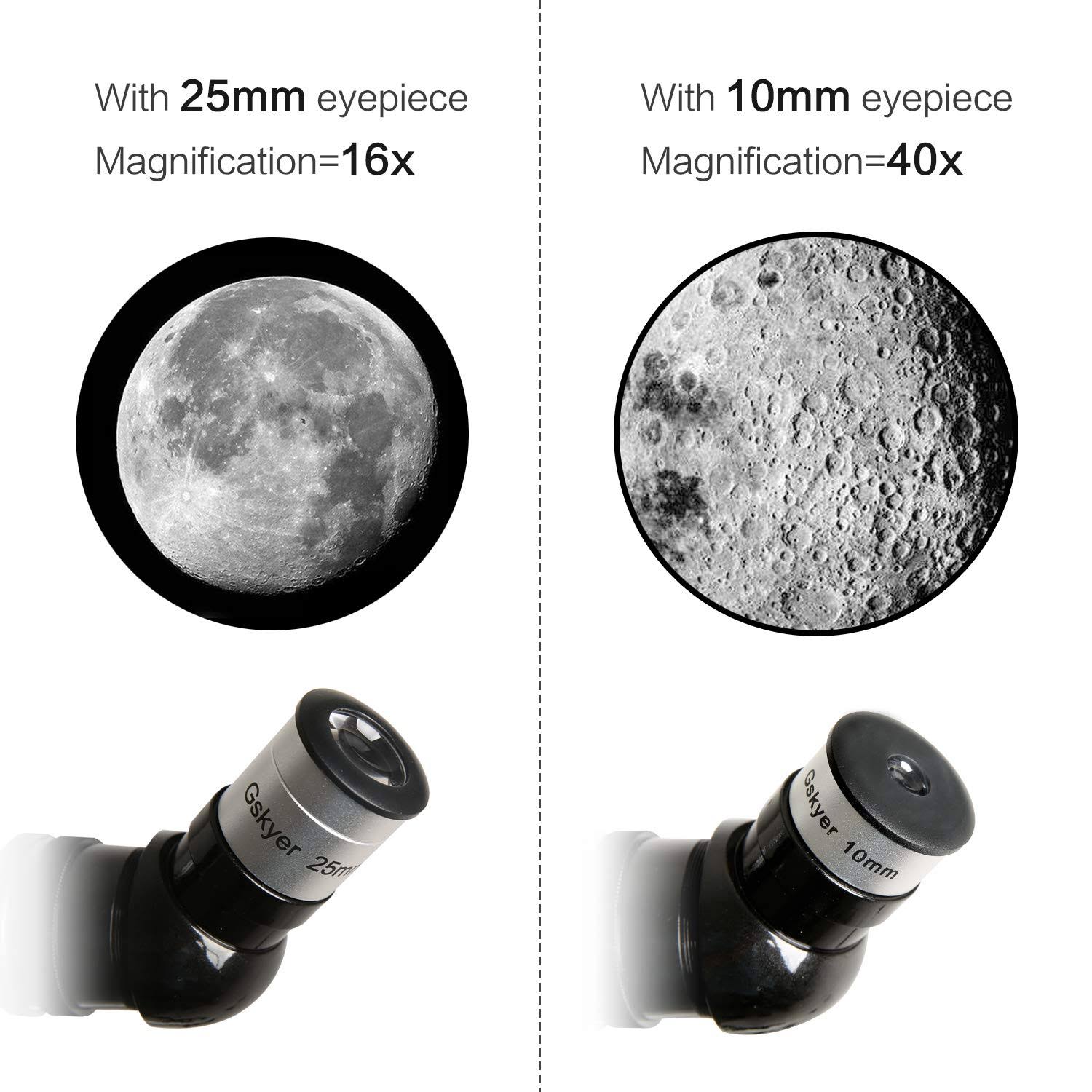 Gskyer Telescope, Travel Scope, 70mm Aperture 400mm AZ Mount Astronomical Refractor Tel