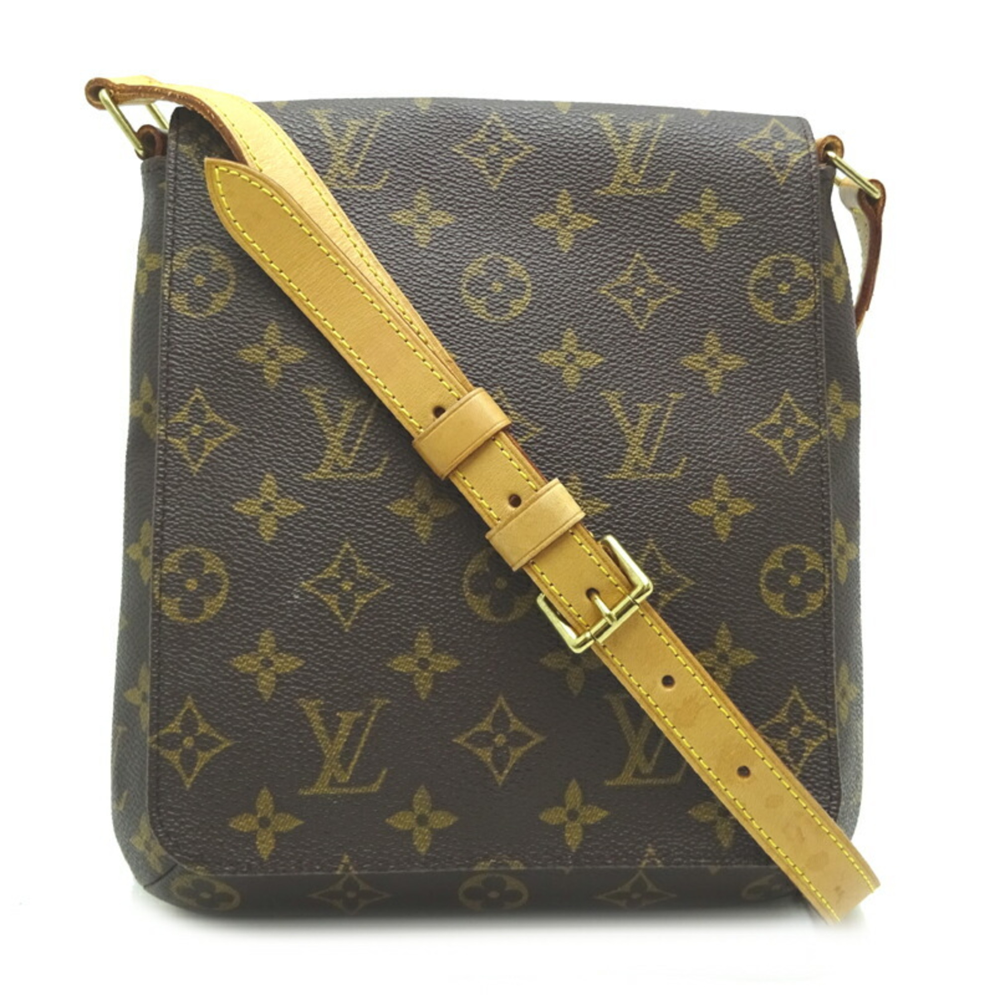 Pre-Owned Louis Vuitton Musette Salsa Short Strap Women's Shoulder Bag M51258 Monogram Ebene (Brown) (Good)