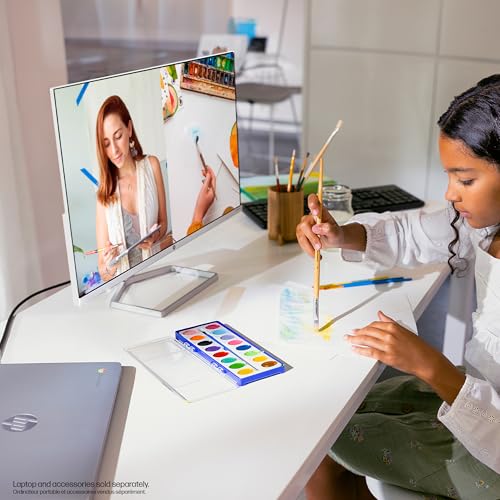 HP Series 5 24 inch FHD Monitor, Full HD Display (1920 x 1080), IPS panel, 99% sRGB, 1500:1 contrast ratio, 300 nits, Eye Ease with Eyesafe certification, 524sw (2024)