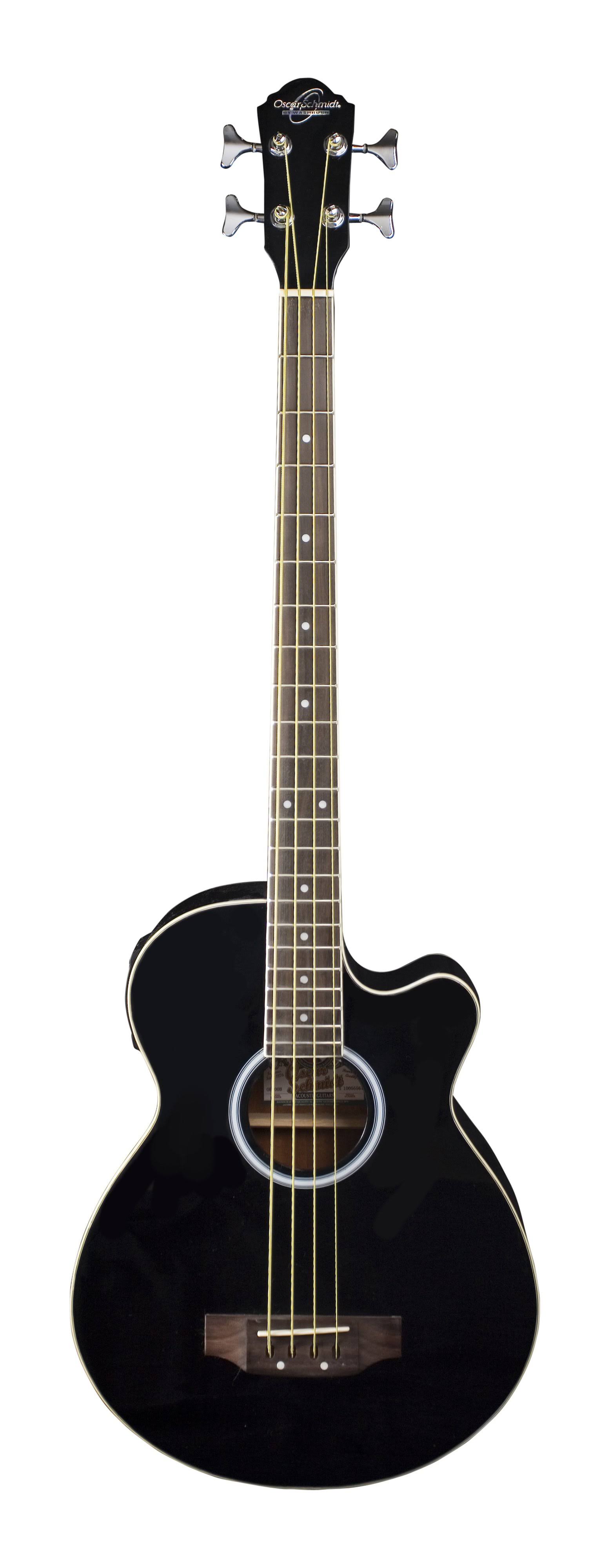 Oscar Schmidt OB100B-A Acoustic Electric bass. Black