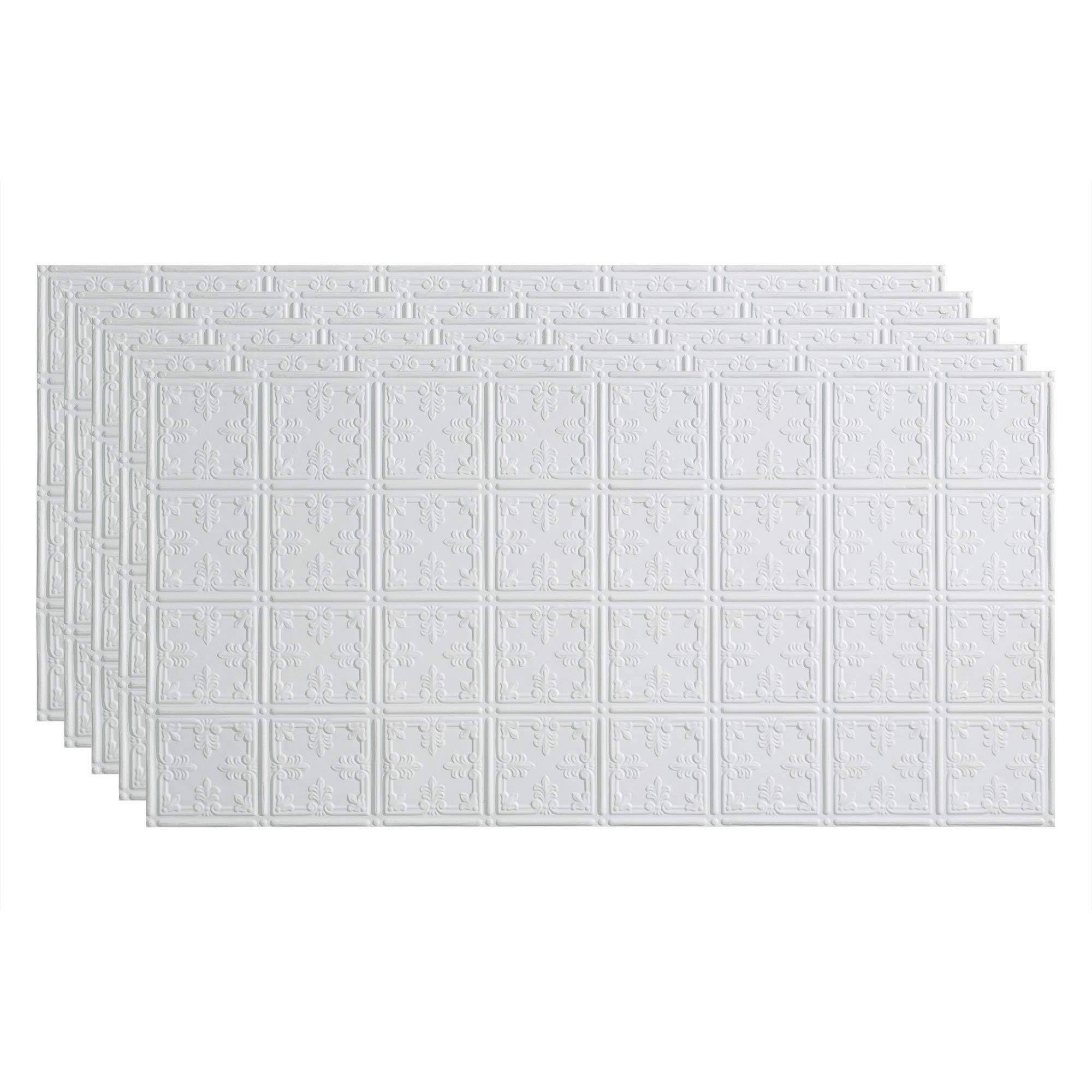 2 ft. x 4 ft. Glue-Up Ceiling Tile in Matte White Fasade