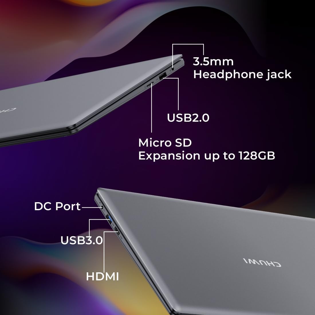 CHUWI HeroBook Air Laptop, 11.6" Business Touchscreen Laptop, 128GB SSD, 4GB LPDDR4 RAM, Intel Celeron N4020 Processor, WiFi, Webcam, Ultra Thin and Light Windows Notebook PC