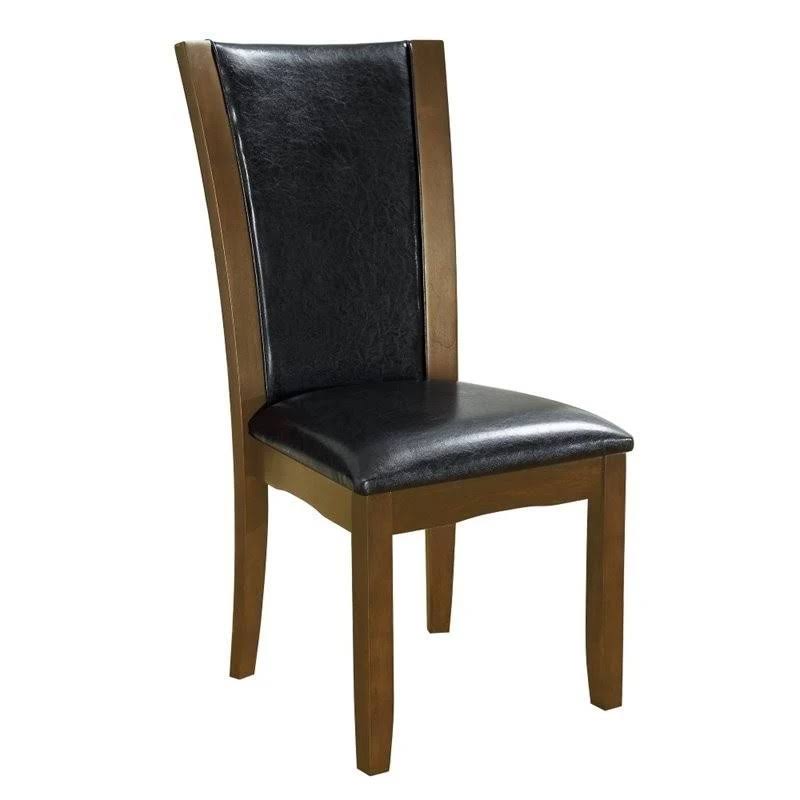 Furniture of America Waverly Contemporary Side Chair in Brown Cherry (Set of 2)