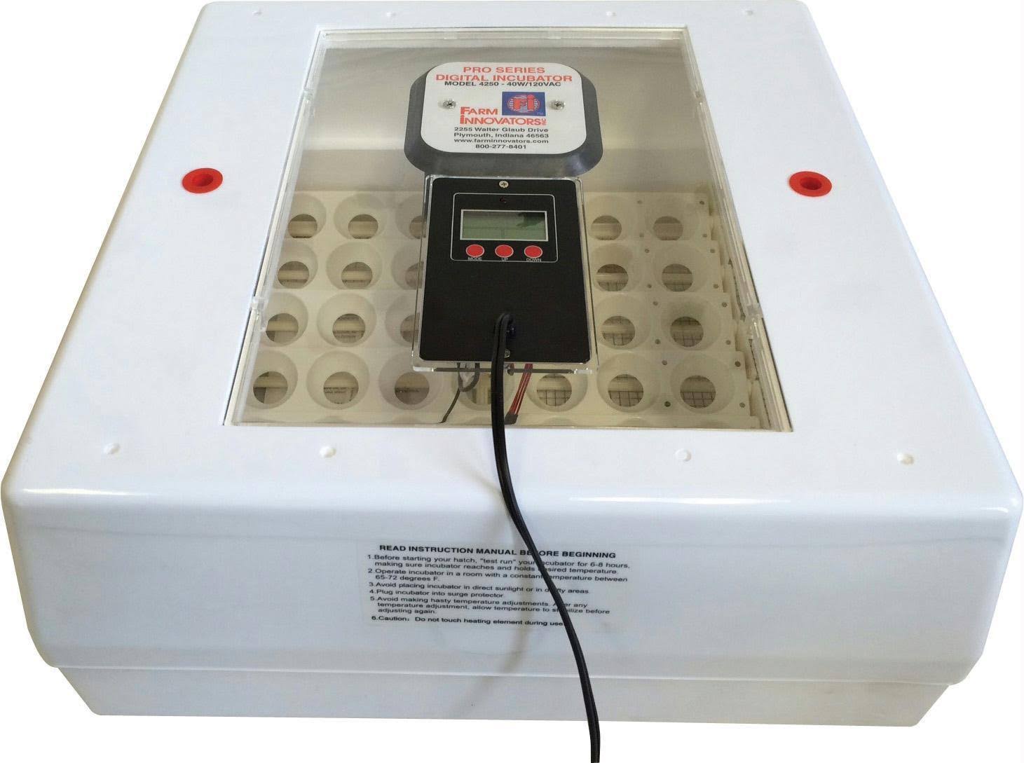 Farm Innovators Digital Circulated Air Incubator - White