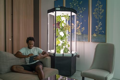 Indoor Hydroponic Growing System 2.0 – Grow 27 Lettuce, Vegetable, Herb & Fruiting Plants | includes Grow Tent, 150W LED Grow Lights, Fan & Wheels for Indoor Gardening