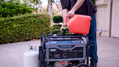 Pulsar 9500W Tri Fuel Gasoline Propane Natural Gas Portable Inverter Generator w/Remote Start & CO Sentry for Home Use GS95TiSCO