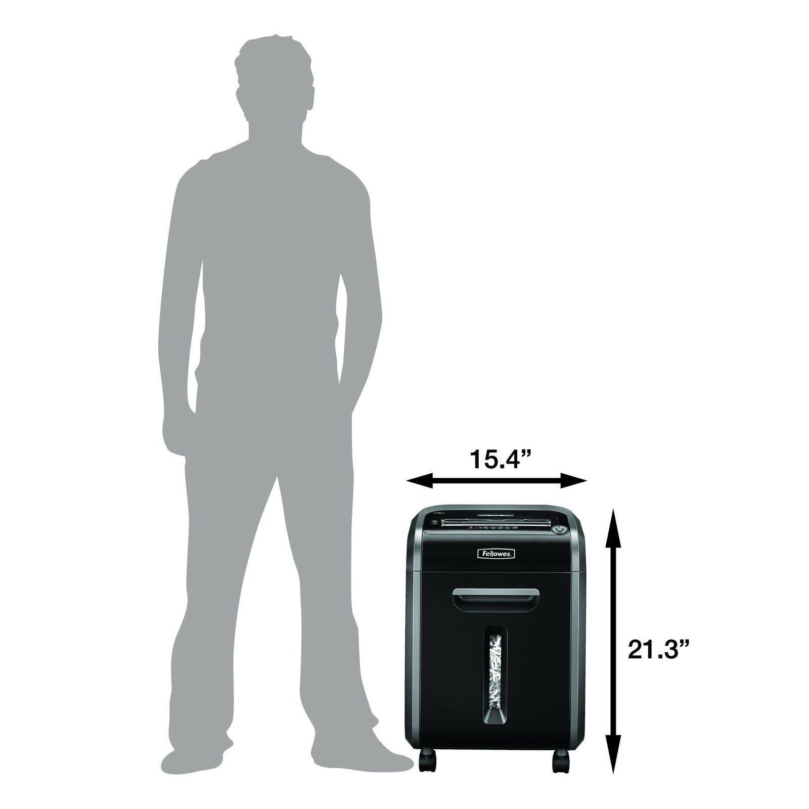 Fellowes Powershred 79Ci 100% Jam Proof Medium Duty Cross Cut Shredder 16 Sheet Capacity