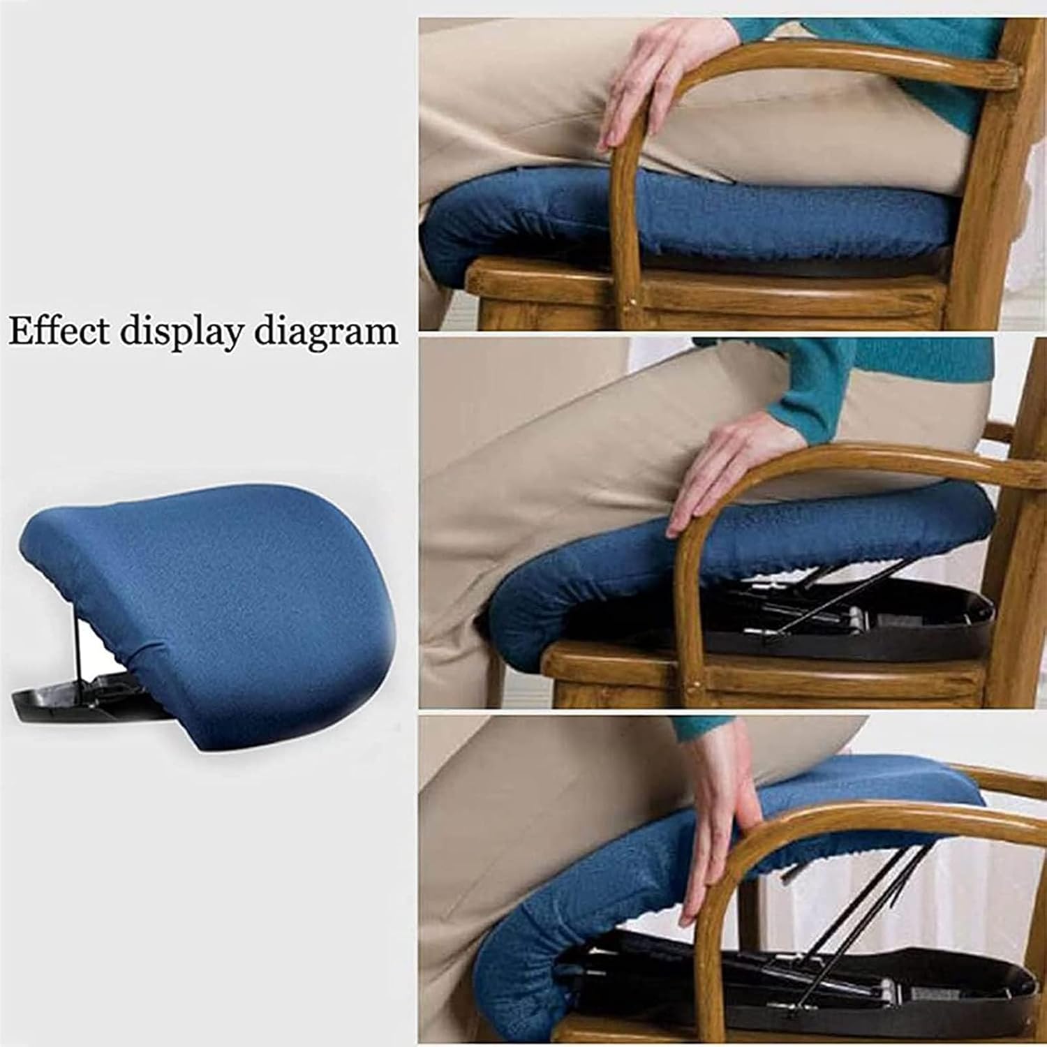 Assist Cushion Chair Lift and Sofa Stand Assist, Easy Lift Assist Cushion, Portable Uplift Seat Standing Assist Cushion for Help Elderly & Disabled Standing