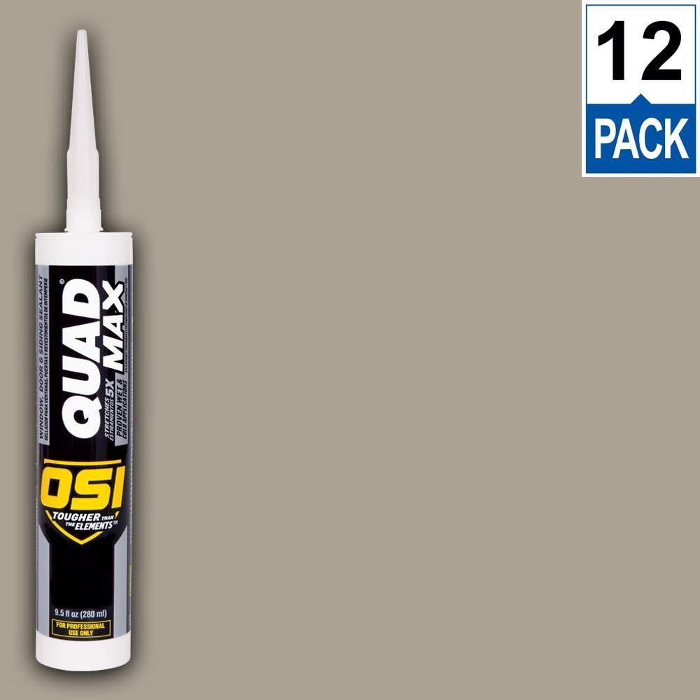 OSI Quad Max Window Door Siding Sealant Caulk 10oz Green 706 12ct