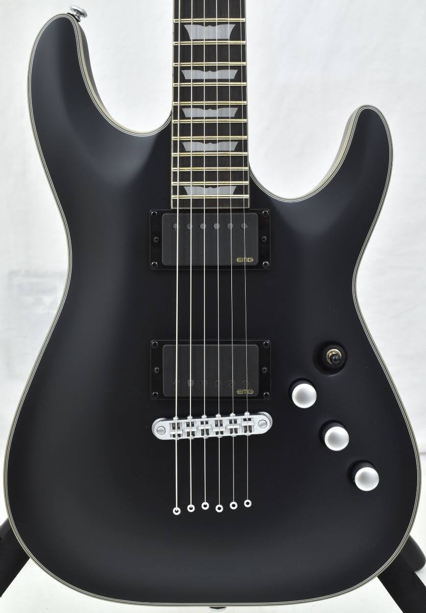 Schecter C-1 Platinum Electric Guitar (Satin Black)