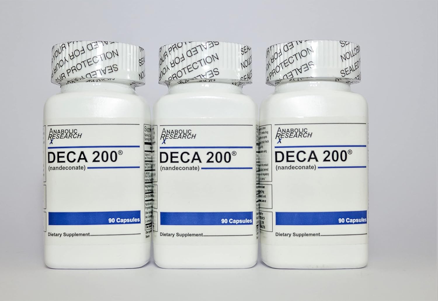 Deca 200 - Strength & Size, Muscle Recovery, Joint Protection - Capsules - 3 Month Supply - 3 Count
