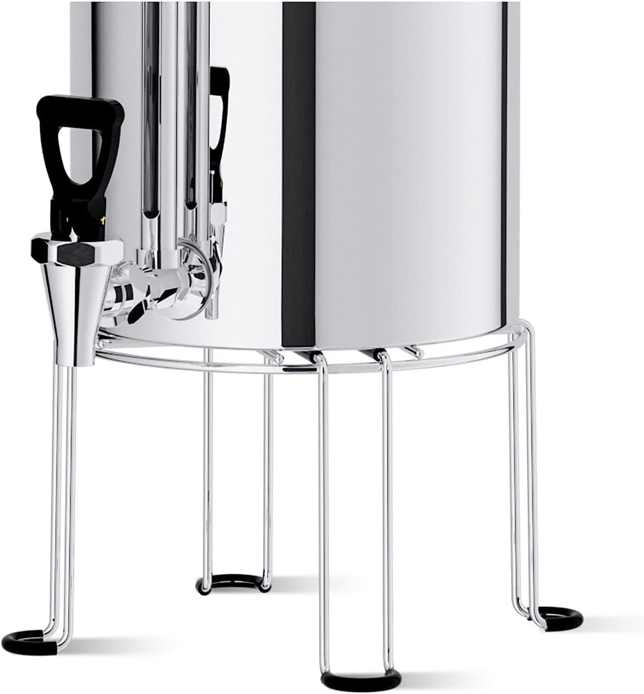 Waterdrop Gravity-fed Water Filter System with 2 Black Carbon Filters, Metal Spigot, Stainless Steel Stand and Water Level Spigot