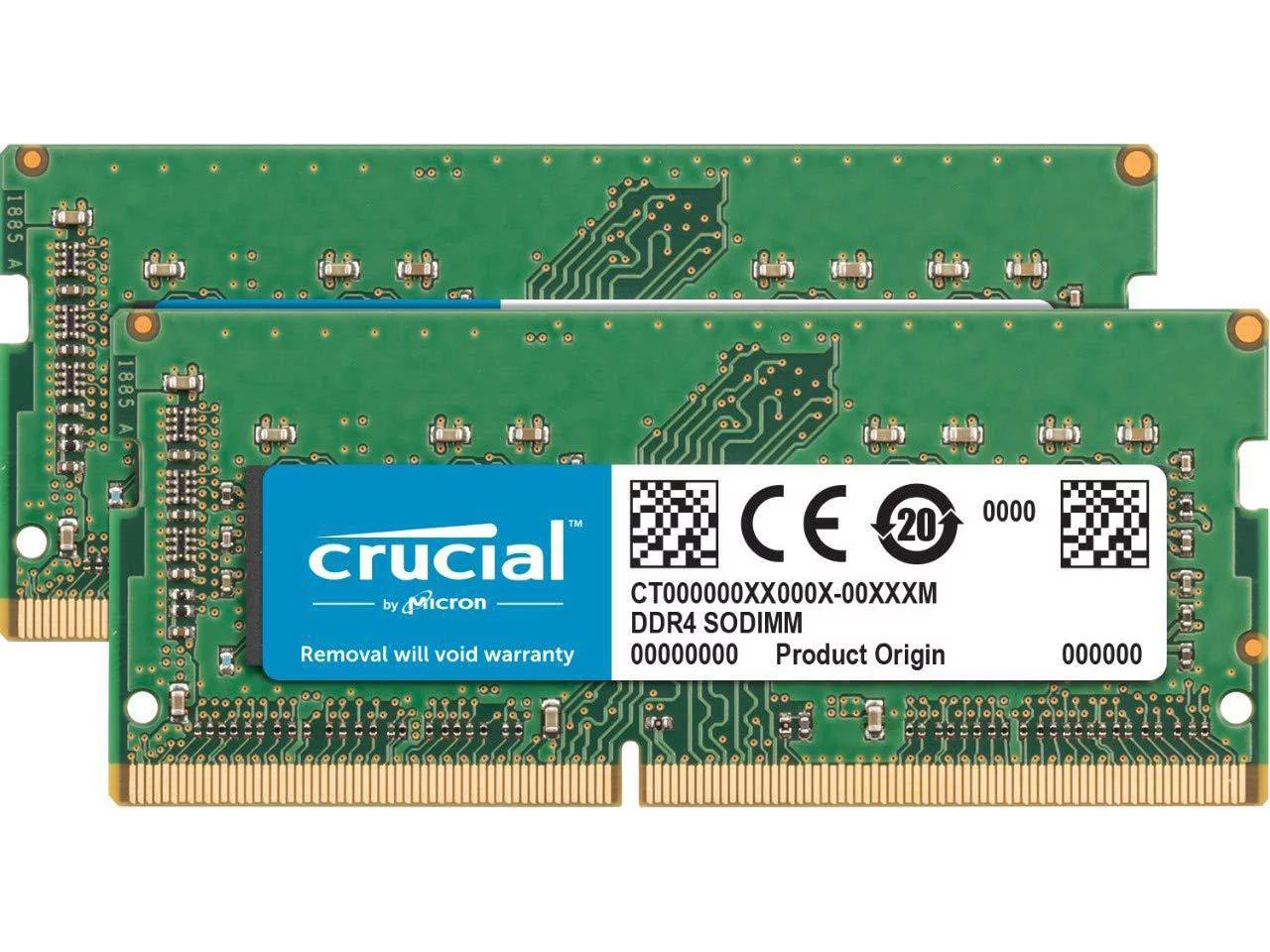 Crucial 64GB (2 x 32GB) DDR4 2666 (PC4 21300) Unbuffered Memory for Apple Model CT2K32G4S266M