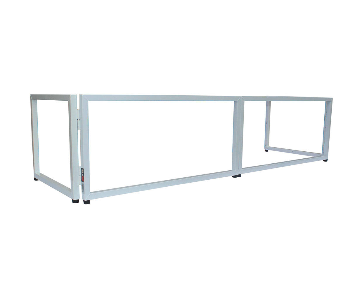 Prox XF-Ttfw 6ft Table Top DJ Facade Wedding White Trim + Black u0026 White Scrim