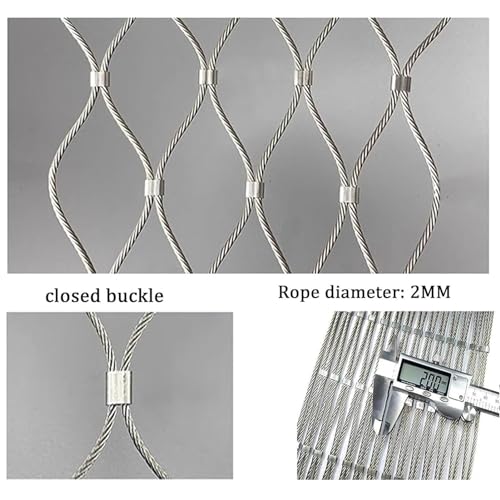 Durable Deer Fencing Net Animal Poultry Barrier Fence 2mm Wire Diameter Safety for Garden, Farm, Customizable (Size:1x40m/3.28x131.2ft)