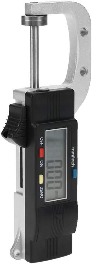 Thickness Gauge,0-25mm Horizontal Type Electronic Digital Display Caliper Thickness Gauge Measuring Tool