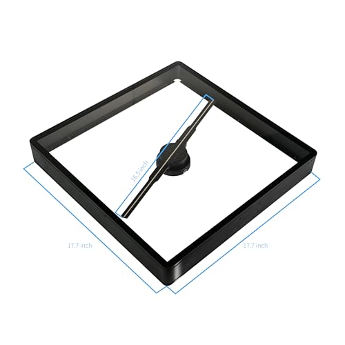 3D Hologram LED Fan, 3D Holographic Video Projector Supports WiFi, Phone App and TF Card, 3D Hologram Video Graphic Advertising Display for Business Exhibition Trade Holiday Show 52 cm