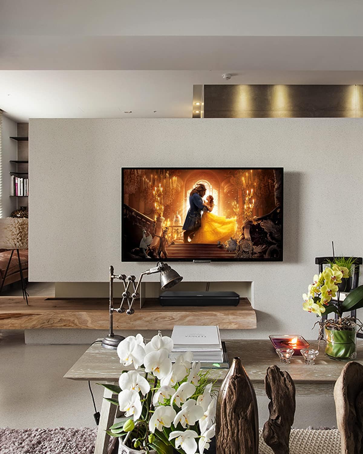 SYNAGY 2.1ch Sound Bar with Built-in Subwoofer, Bluetooth Home Theater Audio Soundbars for TV, Compact Soundbar with HDMI ARC/Optical/Aux-in/Line-in/USB Connectivity, 3 EQ Presets, Adjustable Bass