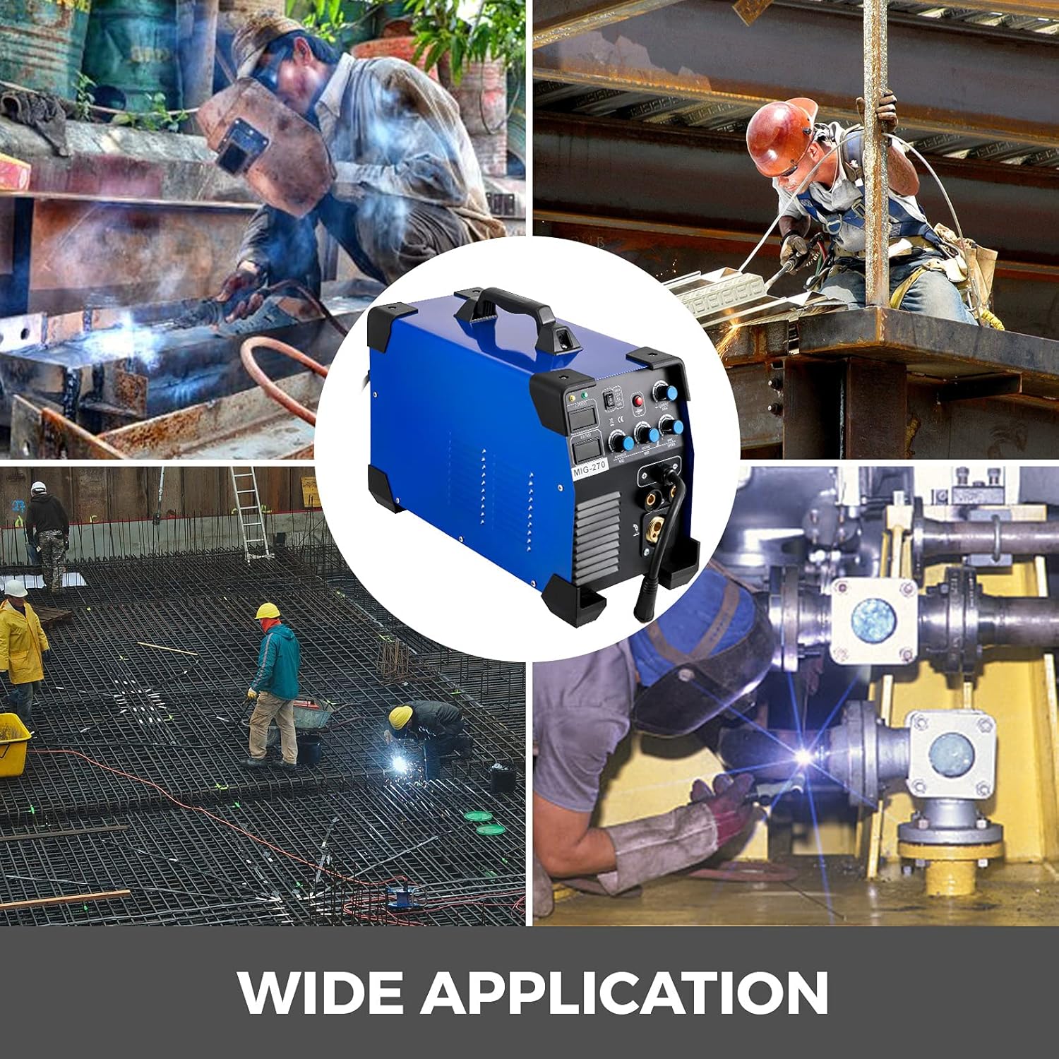 Mophorn MIG Welder, 200 Amp 3 in 1, 220V DC MIG/TIG/Arc Welding Machine, Portable TIG Welder with IGBT Inverter and Digital Display, Lift ARC Welder w/MIG Welder Torch and Cable