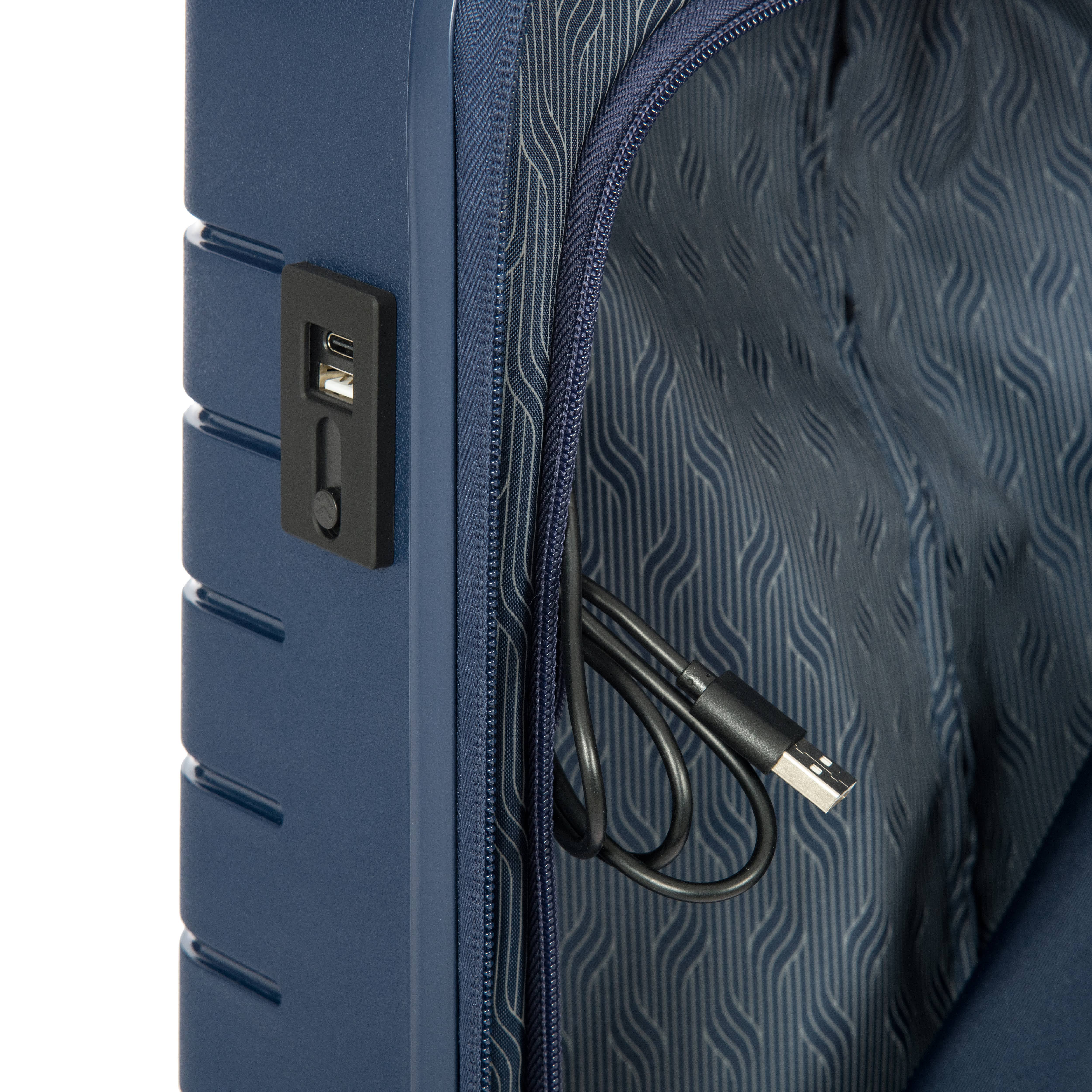 Bric&s Ulisse 21x22 Expandable Spinner (Ocean Blue)
