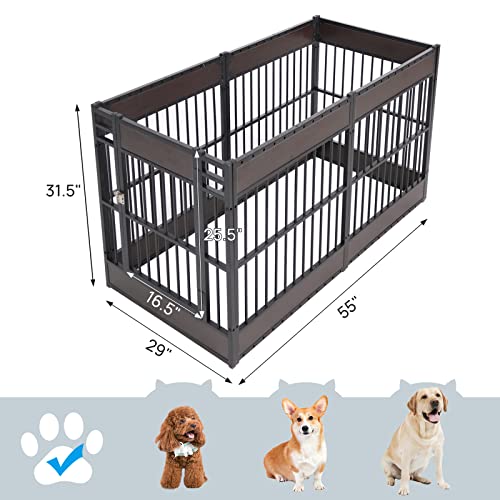 Dog Playpen, 31.5" Height Dog Pen Indoor, Heavy Duty, Safe and Sturdy, Furniture Style Puppy Pen