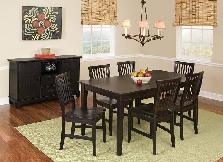 Home Styles Arts u0026 Crafts Dining Buffet with Hutch, Brown