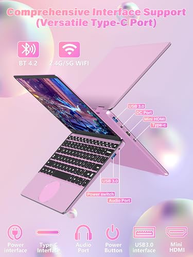 11" Convertible 2-in-1 Touchscreen Laptop, in tel N100,16GB RAM,1T SSD,FHD 1920 * 1200 IPS,Win 11 Pro PC,Backlit Keyboard, WiFi,USB-C,HDMI,Oval Trackpad,Lightweight for Business&Students