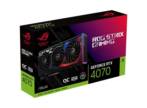 ASUS TUF Gaming NVIDIA GeForce RTX™ 4070 OC Edition Gaming Graphics Card (PCIe 4.0, 12GB GDDR6X, HDMI 2.1, DisplayPort 1.4a)