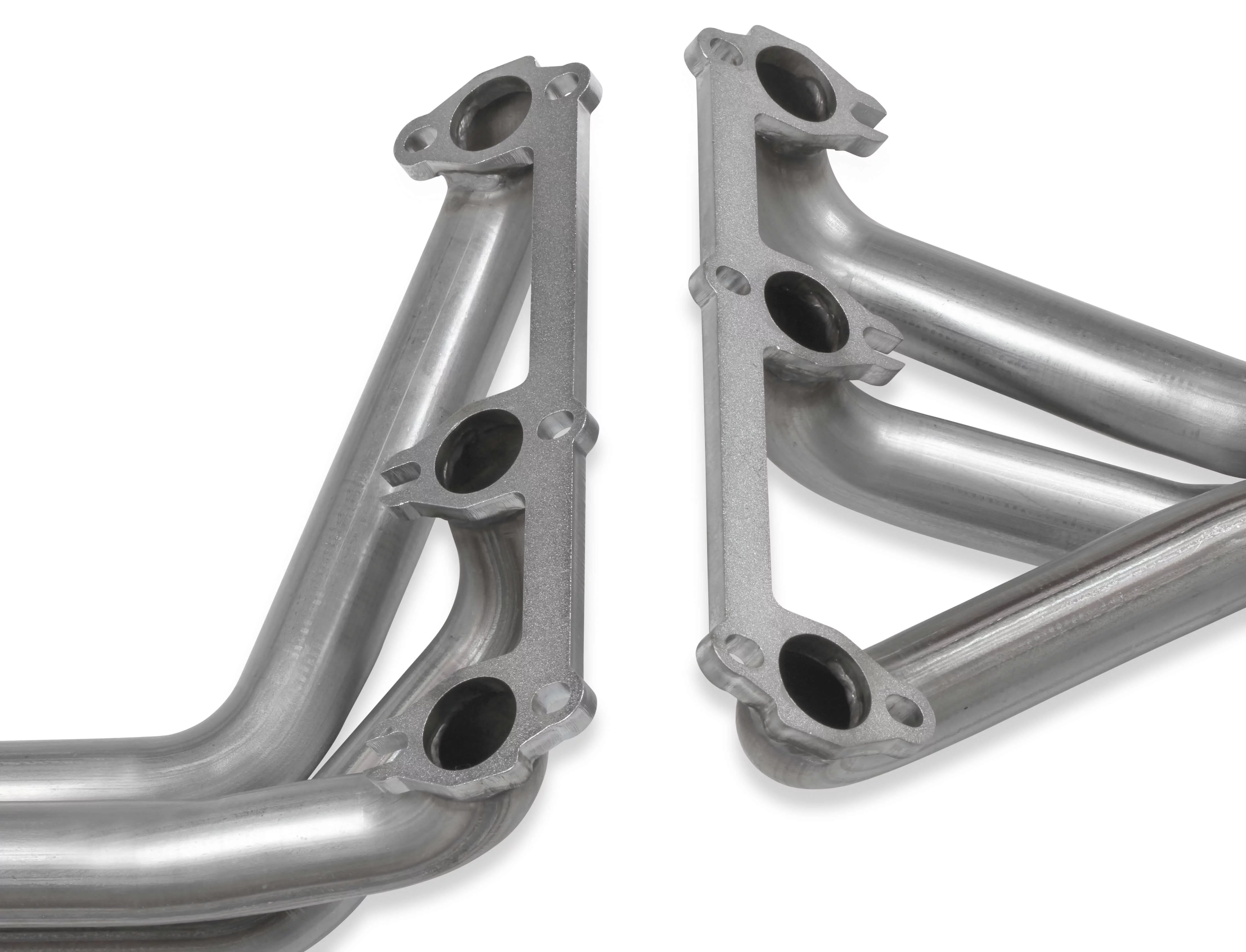 Flowtech 11586FLT Upright Headers 1-5/8" Primary, 20" Long, 27" tall, 2-1/2" x 10" Collector - 409SS Natural Finish