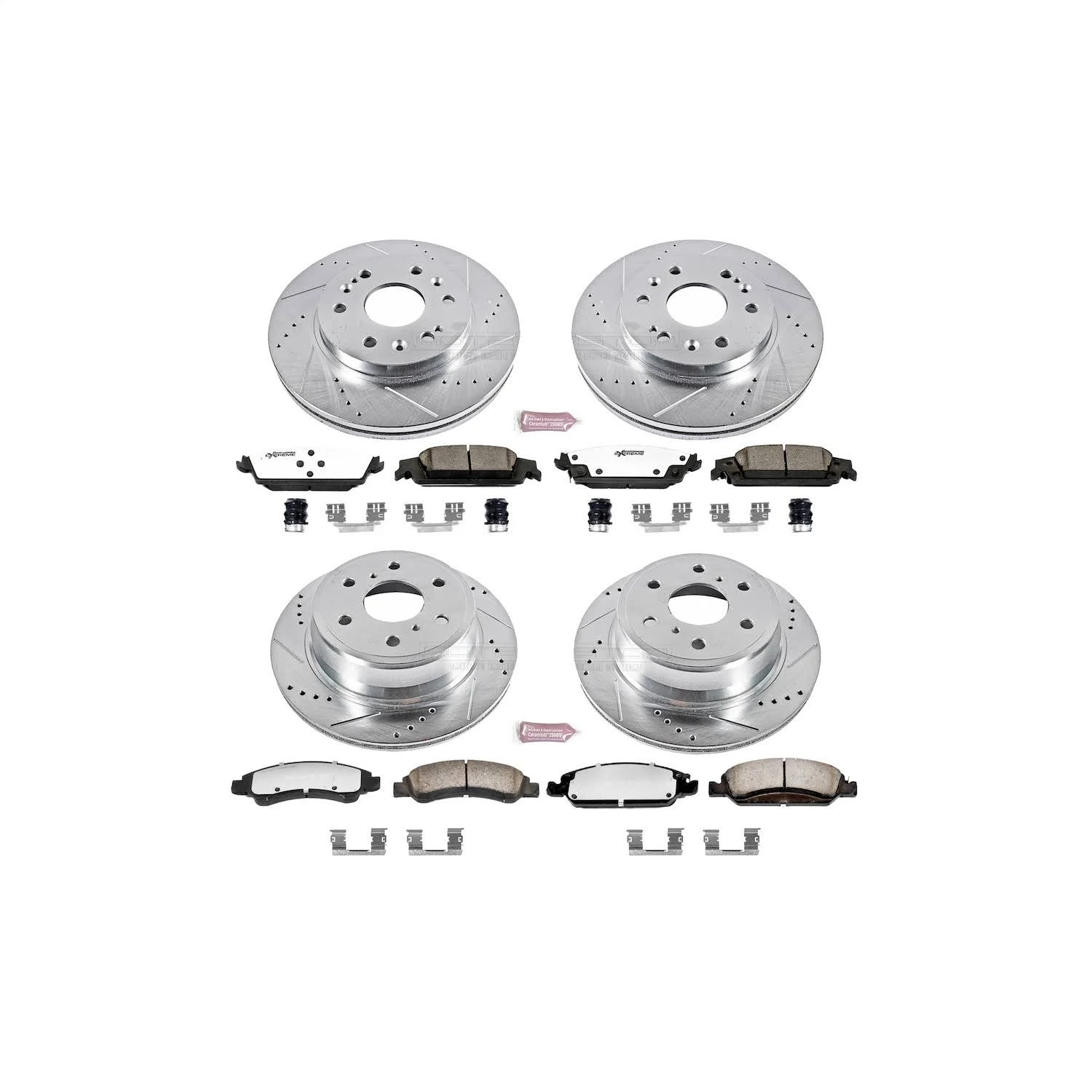 Power Stop K6560-36 Front u0026 Rear Z36 Truck and Tow Brake Kit