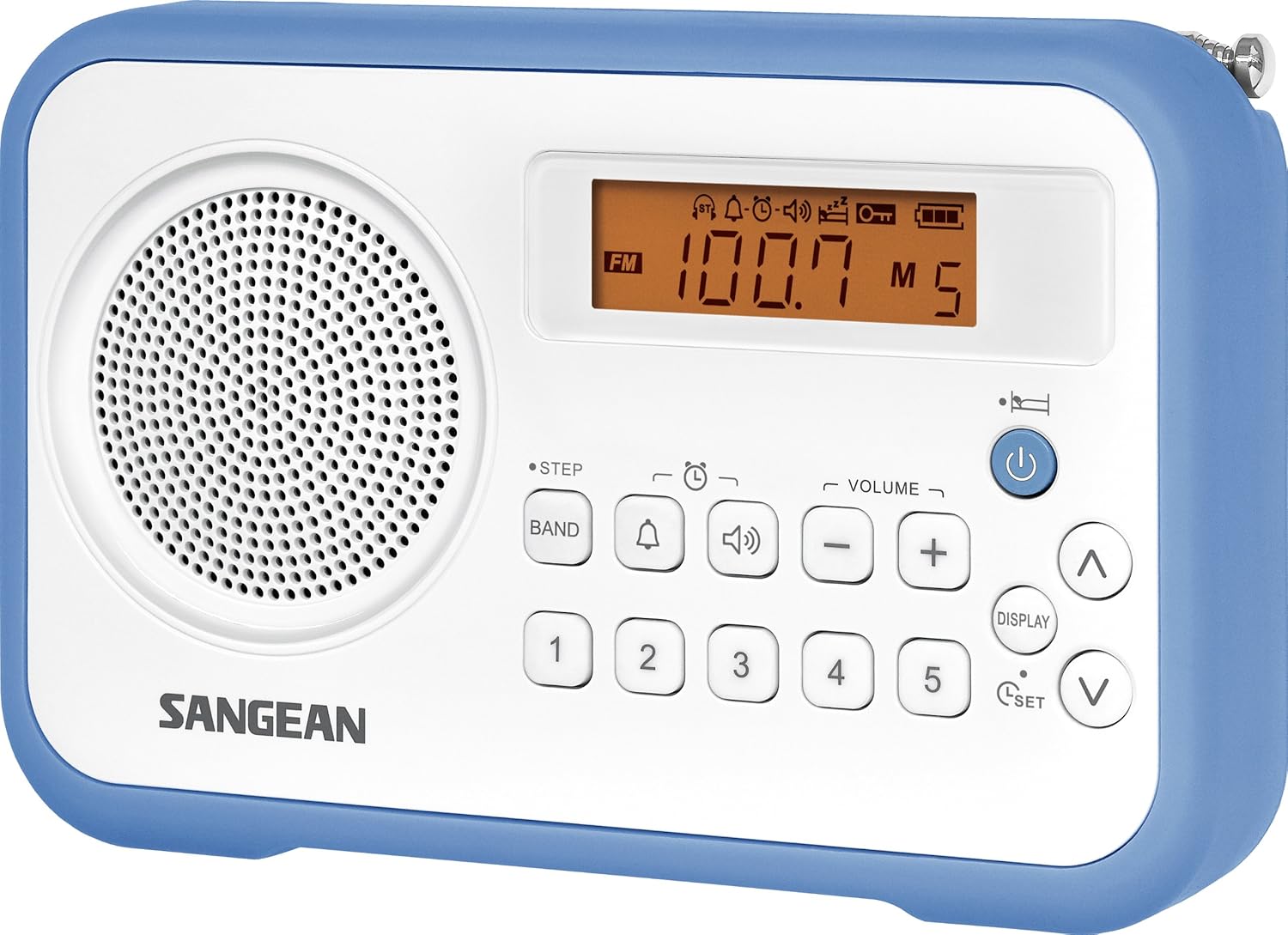 Sangean PR-D18BK AM/FM/Portable Digital Radio with Protective Bumper (Gray/Black) Black/ Grey Pack of 2