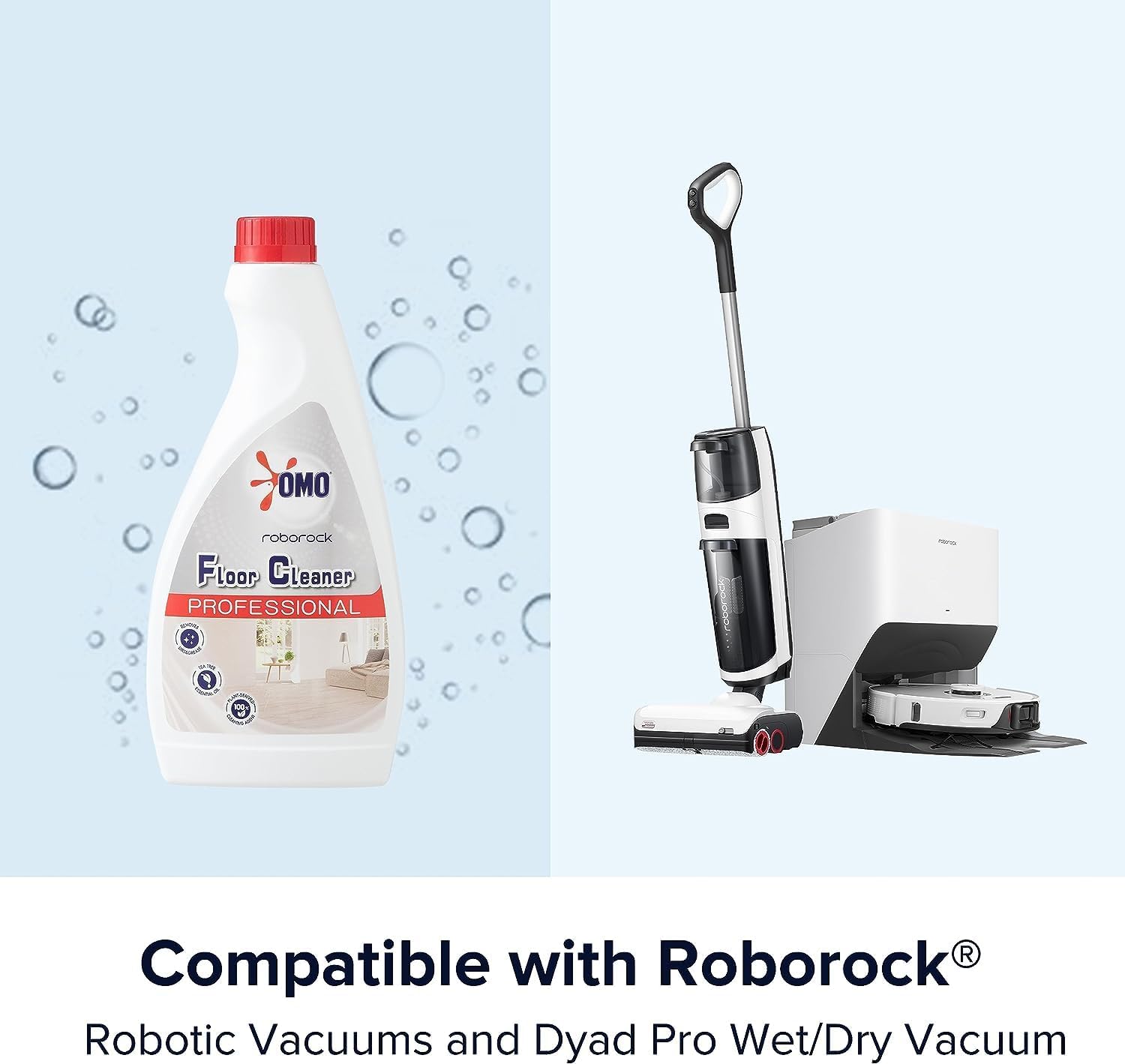 roborock Qrevo Plus Robot Vacuum and Mop with Official Multi-Surface Floor