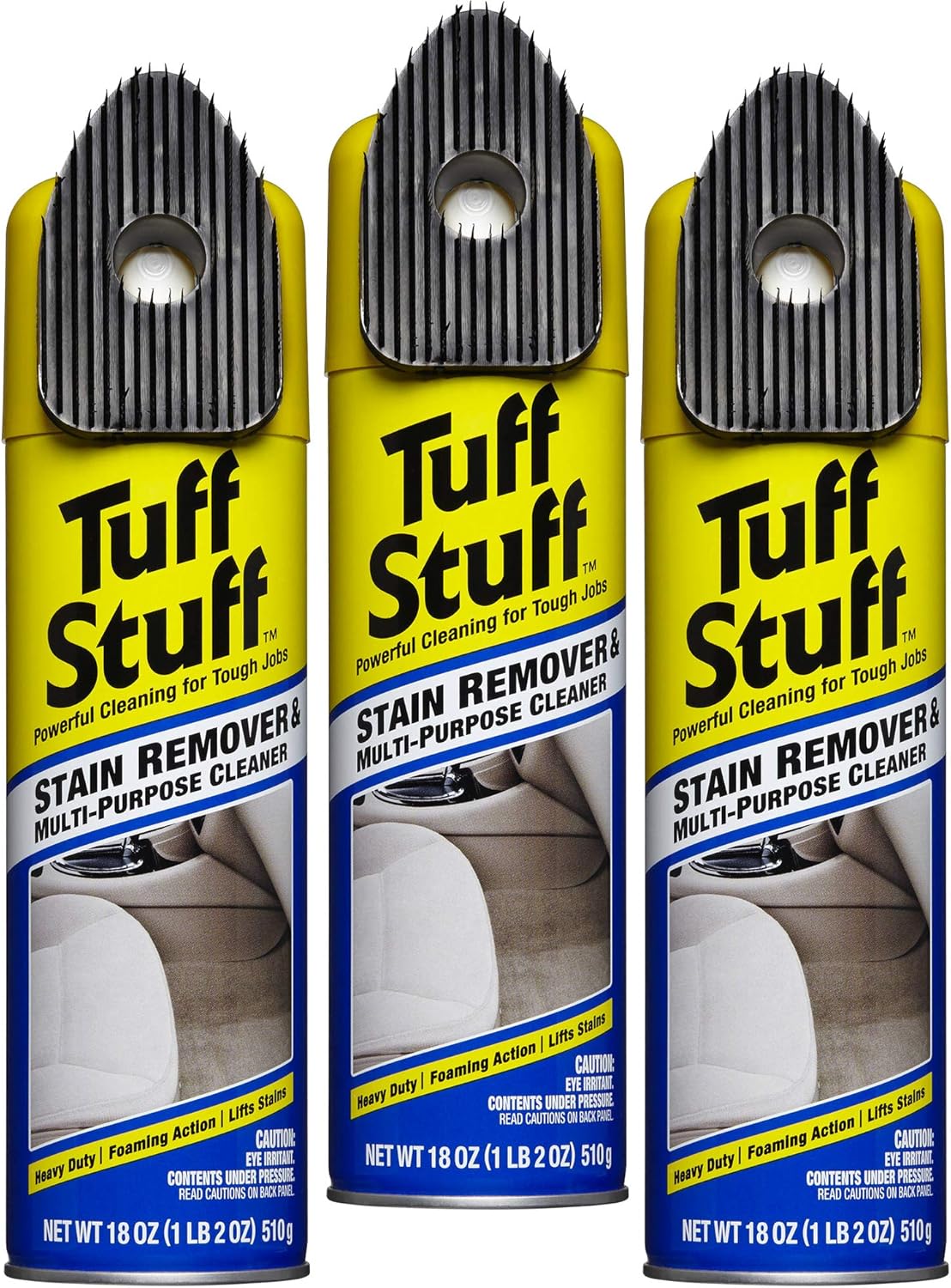 Tuff Stuff Multi-Purpose Foam Cleaner and Stain Remover, 18 Oz. (6) Pack of 2
