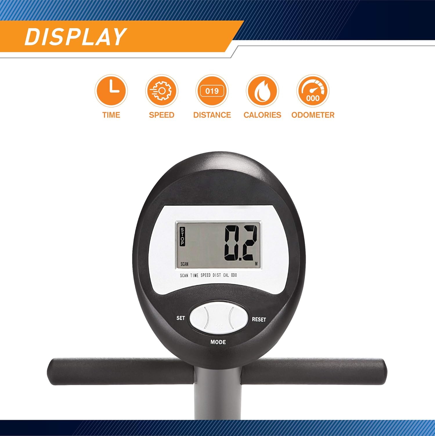 Marcy Recumbent Exercise Bike with Resistance ME-709