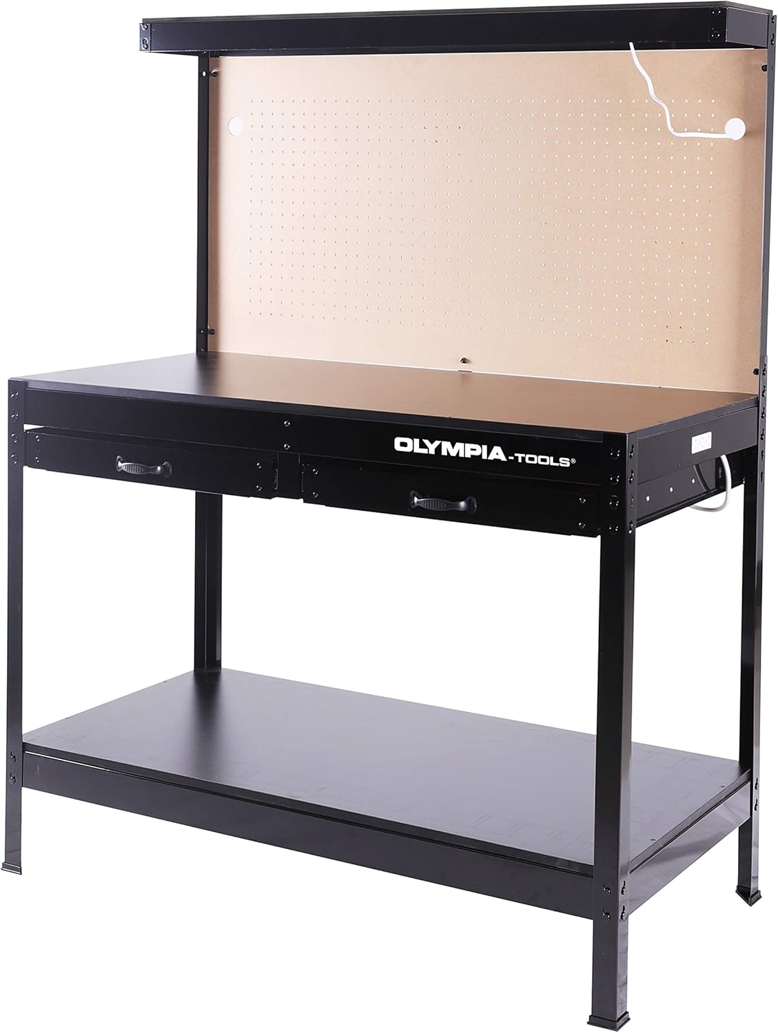 Olympia Tools Multipurpose Workbench with Light, 87-883-917 , Black