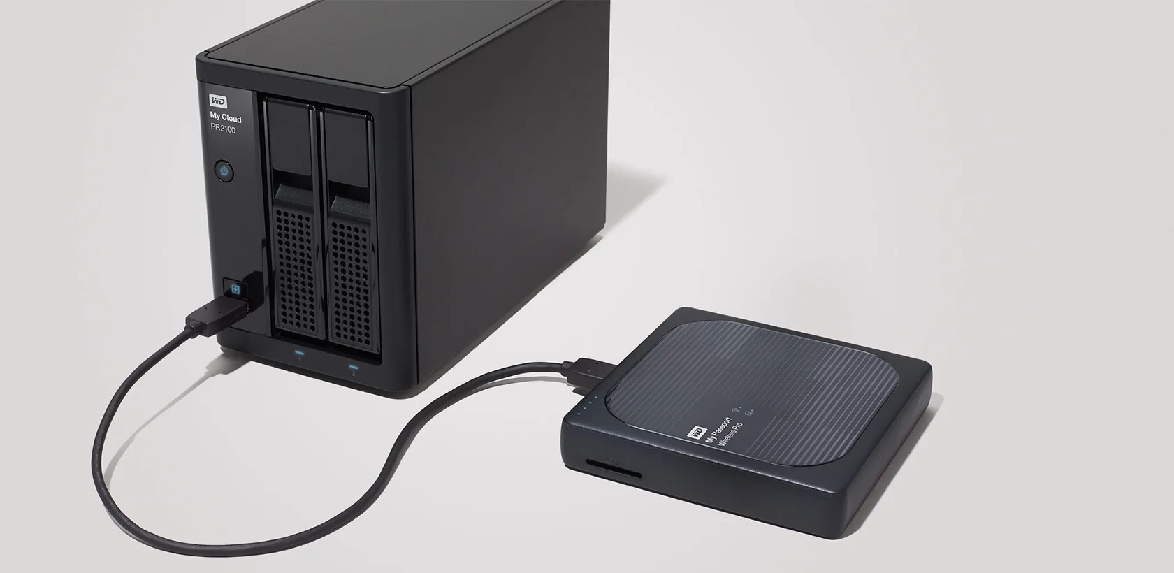 WD 16TB My Cloud Pro Series PR2100, 2-Bay Network Attached Storage - WDBBCL0160JBK-NESN