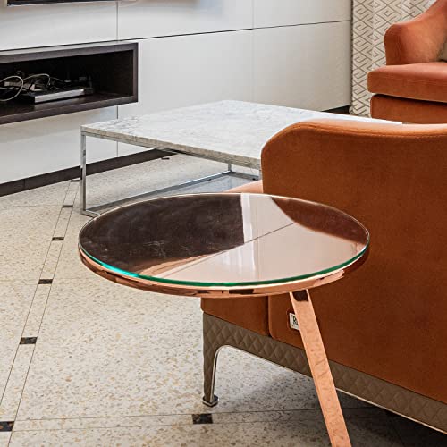 39" Inch Round Glass Table Top 1/2" Thick Tempered Beveled Edge by Fab Glass and Mirror