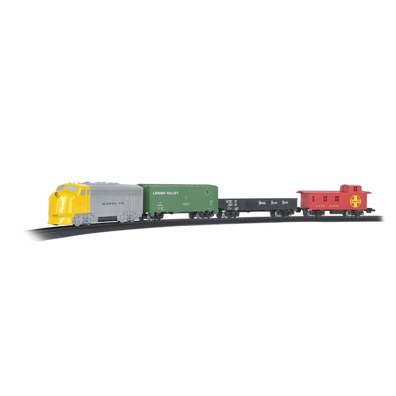 Bachmann Industries HO Scale Battery Operated Rail Express Train Set, Yellow