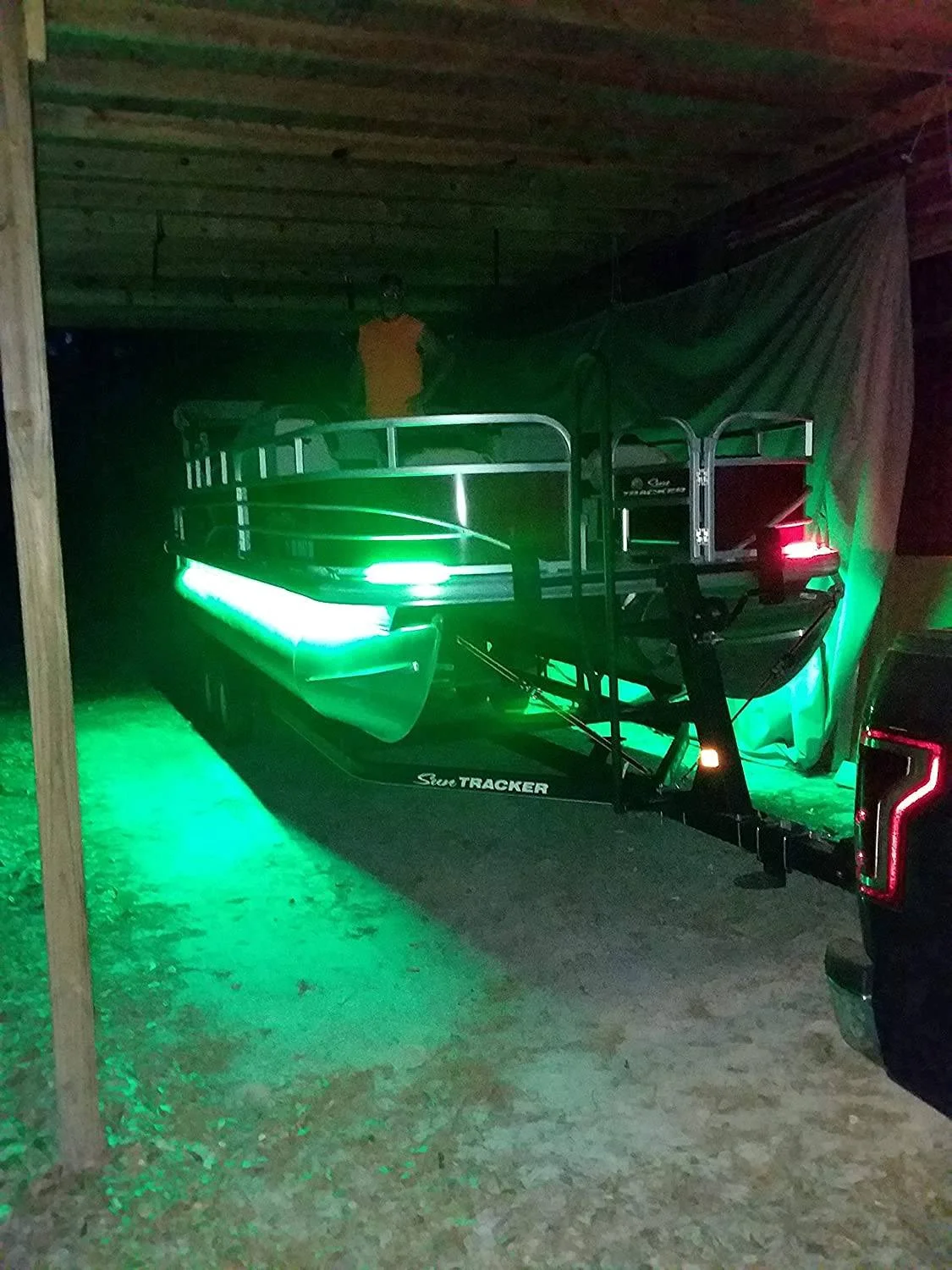 Pimp My Pontoon Neon Green LED Under Glow Deck Boat Lighting DIY Kit