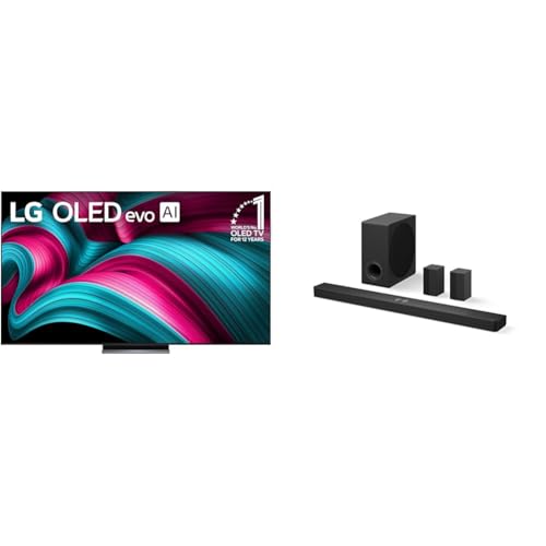LG 65-Inch Class OLED evo AI 4K C5 Series Smart TV w/Dolby Atmos, Dolby Vision, HDR10, AI Super Upscaling 4K, Filmmaker Mode, Wow Orchestra, Alexa Built-in (OLED65C5PUA, 2025)
